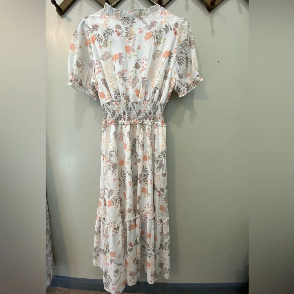 Simplee | Floral Midi Dress | VGUC | Size S - Picture 3 of 7